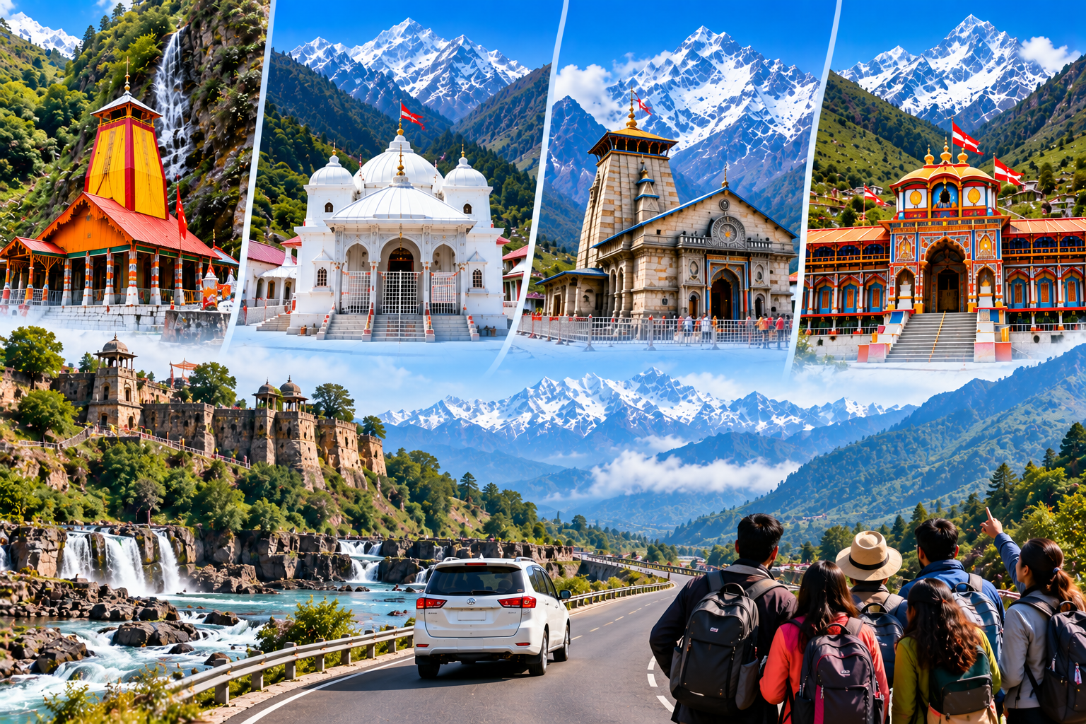 Char Dham Yatra Tour Itinerary from Jabalpur Madhya Pradesh - Complete Travel